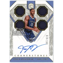 Jaren Jackson Jr 2018-19 Panini Cornerstones Rookie Quad Jersey Autograph Card #154 20/199