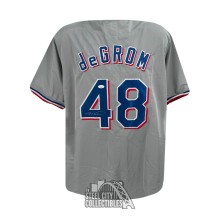 Jacob deGrom Autographed Texas Custom Gray Baseball Jersey - JSA