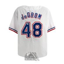 Jacob deGrom Autographed Texas Custom White Baseball Jersey - JSA