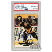 Jaromir Jagr 1990-91 Pro Set Autograph Rookie Card #632 PSA/DNA 10