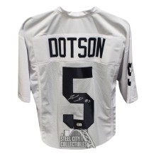 Jahan Dotson Autographed Penn State Custom White Football Jersey - BAS