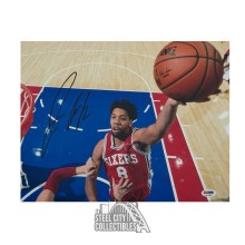 Jahlil Okafor Autographed Philadelphia 76ers 11x14 Basketball Photo - PSA/DNA