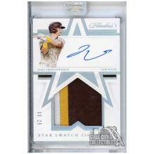 Jake Cronenworth 2021 Panini Flawless Star Swatch Autograph Rookie Patch Card #SSS-JC 3/25