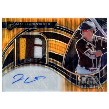 Jake Cronenworth 2021 Panini Select Orange Pulsar Autograph Patch Rookie Card #RJA-CR 12/20