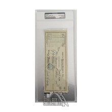 Jake LaMotta Autographed Check - PSA/DNA (March 7th 1956)