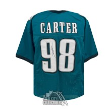Jalen Carter Autographed Philadelphia Custom Green Football Jersey - BAS