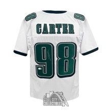 Jalen Carter Autographed Philadelphia Custom White Football Jersey - BAS