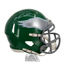 Jalen Carter Autographed Philadelphia Eagles 2023 ALT Mini Football Helmet - JSA (White Ink)