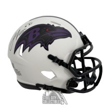 Jamal Lewis Autographed Baltimore Ravens Lunar Eclipse Mini Football Helmet - BAS