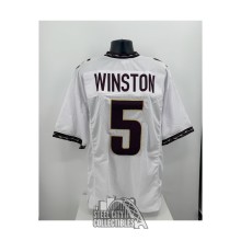 Jameis Winston Unsigned Florida State Custom White Football Jersey - BAS (C)
