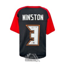 Jameis Winston Autographed Tampa Bay Custom Black Football Jersey - BAS
