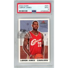 LeBron James 2003-04 Fleer Tradition Rookie Card #261 PSA 9