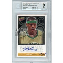 LeBron James 2011 Upper Deck National Convention Autograph Card #NSCC-LJ 12/15 BGS 9