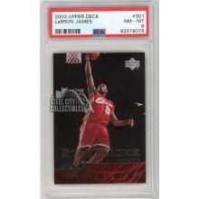 LeBron James 2003-04 Upper Deck Star Rookie Card #301 PSA 8