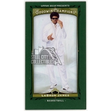 LeBron James 2013 Upper Deck Goodwin Champions Lady Luck Green Mini Card #17