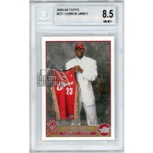 LeBron James 2003-04 Topps Rookie Card #221 BGS 8.5 (Subgrades on Back)