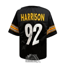 James Harrison Autographed Pittsburgh Custom Black Football Jersey - JSA