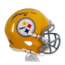 James Harrison Autographed Pittsburgh Steelers ALT Mini Football Helmet - BAS