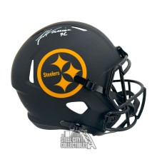 James Harrison Autographed Pittsburgh Steelers Eclipse Replica Full Size Football Helmet - BAS
