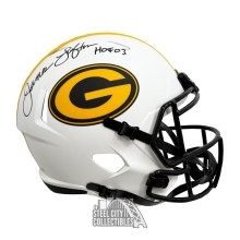 James Lofton HOF 03 Autographed Green Bay Packers Lunar Eclipse Replica Full Size Football Helmet - JSA