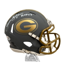 James Lofton HOF 03 Autographed Green Bay Packers Slate Mini Football Helmet - JSA