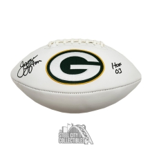 James Lofton HOF 03 Autographed Green Bay Packers White Logo Football - JSA