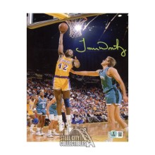 James Worthy Autographed Los Angeles Lakers 8x10 Basketball Photo - BAS (Yellow Ink)