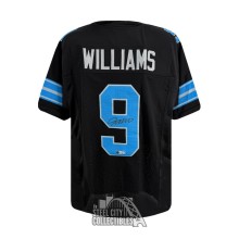 Jameson Williams Autographed Detroit Custom Black Football Jersey - BAS