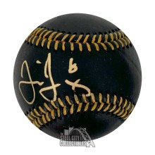Jaromir Jagr Autographed Black Official MLB Baseball - BAS