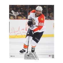 Jaromir Jagr Autographed Florida 16x20 Hockey Photo - BAS