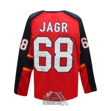 Jaromir Jagr Autographed Florida Custom Hockey Jersey - BAS