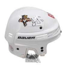 Jaromir Jagr Autographed Florida Bauer White Full Size Hockey Helmet - BAS