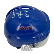 Jaromir Jagr Autographed New York Mini Hockey Helmet - BAS