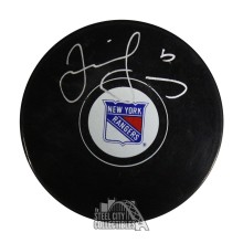 Jaromir Jagr Autographed New York Hockey Puck - BAS