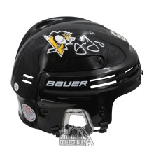 Jaromir Jagr Autographed Pittsburgh Black Bauer Full Size Hockey Helmet - BAS
