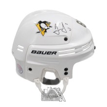 Jaromir Jagr Autographed Pittsburgh White Bauer Full Size Hockey Helmet - BAS