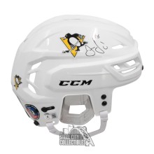 Jaromir Jagr Autographed Pittsburgh White CCM Full Size Hockey Helmet - BAS