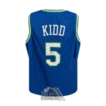 Jason Kidd Autographed Dallas Custom Blue Basketball Jersey - JSA