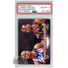 Jason Kidd / Gary Payton 2000 Topps Hometown Heroes Autograph Card #TC8 PSA/DNA 10