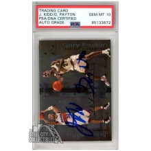 Jason Kidd / Gary Payton 1999-00 Skybox Metal Rivalries Autograph Card #2 PSA/DNA 10