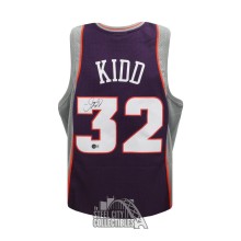 Jason Kidd Autographed Phoenix Purple Mitchell & Ness Basketball Jersey - BAS