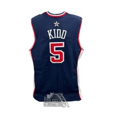Jason Kidd Autographed Game Used 2000 USA Basketball Olympic Jersey - BAS - MEARS