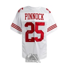 Jason Pinnock Autographed San Francisco Custom White Football Jersey - PSA/DNA