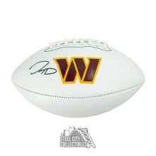 Jayden Daniels Autographed Washington Commanders White Panel Football - Fanatics
