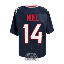 Jaylin Noel Autographed Houston Custom Navy Football Jersey - JSA