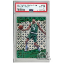 Jayson Tatum 2017-18 Panini Revolution Groove Rookie Card #121 PSA 10 GEM MINT