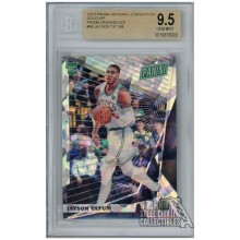 Jayson Tatum 2018 Panini National Convention Gold VIP Prizm Cracked Ice Rookie Card #68 44/50 BGS 9.5