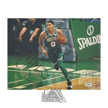 Jayson Tatum Autographed Boston 11x14 Basketball Photo - PSA/DNA (Dribbling)