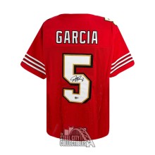 Jeff Garcia Autographed San Francisco Red Custom Football Jersey - BAS (New Cert Sticker)