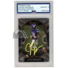 Justin Jefferson 2020 Select Concourse Autograph Rookie #61 PSA/DNA 10 (Yellow)